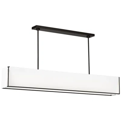 Murray Feiss Visual Comfort Studio Velero Large Linear Chandelier Array 56" Aged Iron