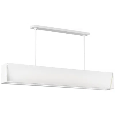 Murray Feiss Visual Comfort Studio Velero Large Linear Chandelier Array 56" Linen