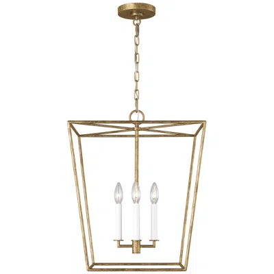 Murray Feiss Visual Comfort Studio Viota Medium Lantern Torpedo 18" Casted Gild