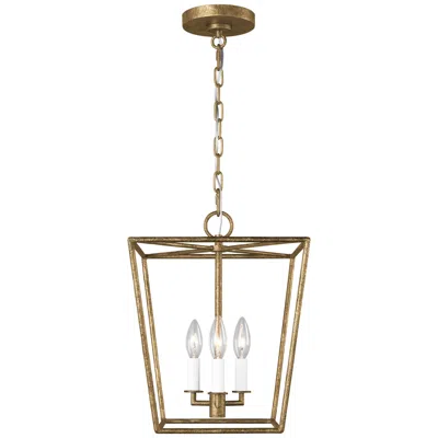 Murray Feiss Visual Comfort Studio Viota Small Lantern Torpedo 12" Casted Gild
