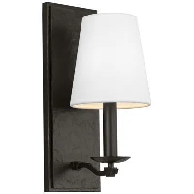 Murray Feiss Visual Comfort Studio Wellen Medium Sconce T10 5" Aged Iron