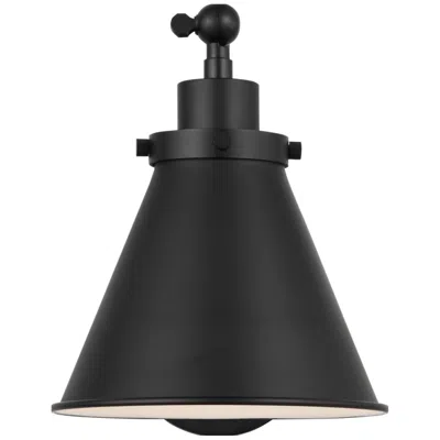 Murray Feiss Visual Comfort Studio Wellfleet One-arm Cone Sconce Midnight Black A19