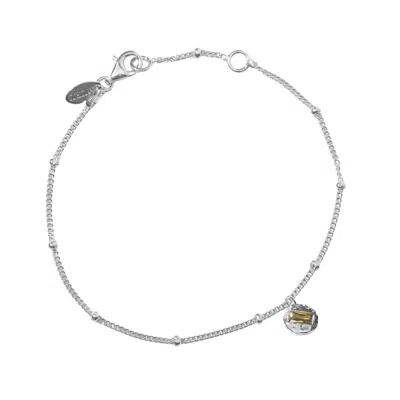 Muru Women's August Birthstone Bracelet Silver