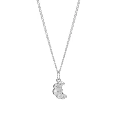 Muru Women's Croissant Necklace Silver
