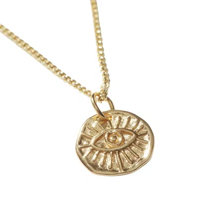 Muru Women's Evil Eye Necklace Gold