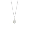 Muru Women's Freshwater Pearl Necklace Silver In Silver