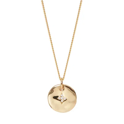 Muru Women's Gold April Birthstone Necklace