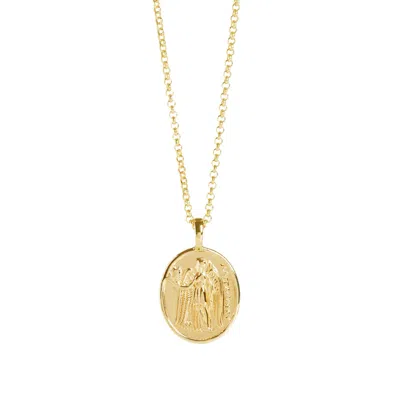 Muru Women's Gold Athena Coin Necklace