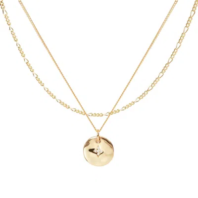Muru Women's Gold Birthstone Layering Set