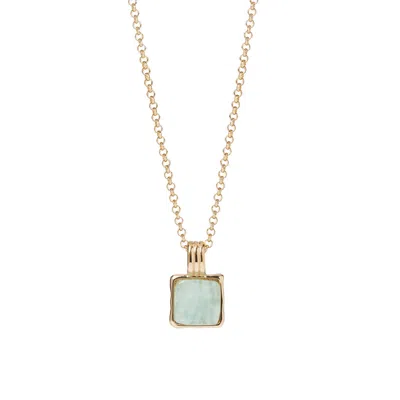 Muru Women's Gold / Green Amazonite Necklace In Multi