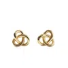 Muru Women's Green Amara Studs Gold In Green