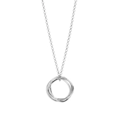 Muru Women's Karma Circle Necklace Silver
