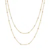 Muru Women's Lume Necklace Layering Set Gold In Gold