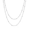 Muru Women's Lume Necklace Layering Set Silver In Silver