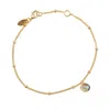 Muru Women's March Birthstone Bracelet Gold In Gold