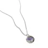 Muru Women's Mini February Birthstone Necklace Silver In Silver