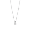 Muru Women's Mini Initial Square Charm Necklace Silver In Silver
