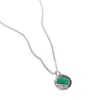 Muru Women's Mini May Birthstone Necklace Silver In Silver