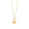 Muru Women's Padlock Necklace Gold In Gold