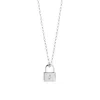 Muru Women's Padlock Necklace Silver In Silver