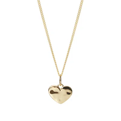 Muru Women's Ripple Heart Necklace Gold
