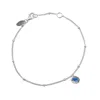 Muru Women's September Birthstone Bracelet Silver In Silver
