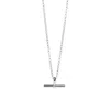 Muru Women's T-bar Necklace Silver In Silver
