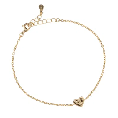 Muru Women's Tiny Heart Bracelet Gold