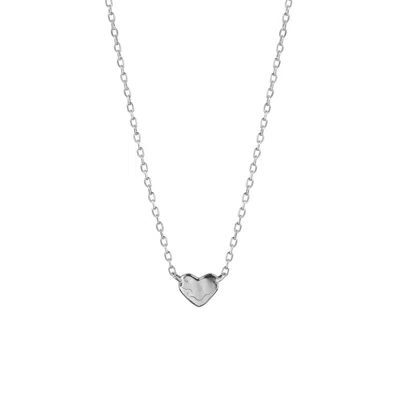 Muru Women's Tiny Heart Necklace Silver