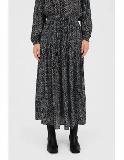 Mus & Bombon Arrayan Skirt In Black In Gray
