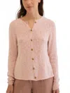 Mus & Bombon Gomera Cardigan In Tostado In Pink