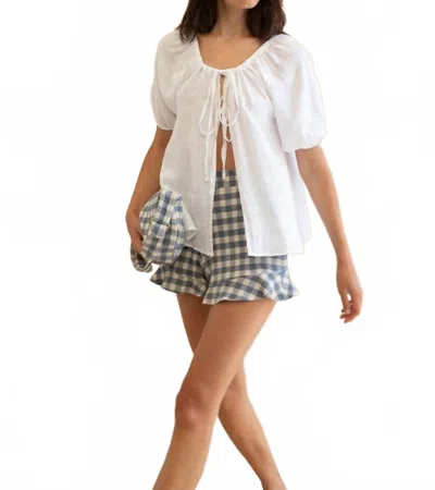 Mus & Bombon Unimak Blouse In White