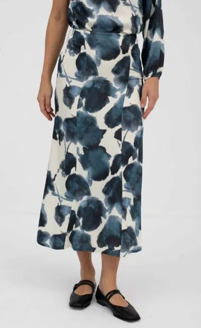 Mus & Bombon Women's Perrier Skirt In Blue Floral In Multi