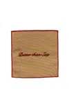 Musae Studio - Cocktail Napkins; Set Of 4 - Brown