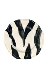 Musae Studio - Zebra Scallop-edge Plate - Animal In Animal Print