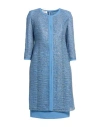 Musani Couture Woman Suit Pastel Blue Size 6 Polyester In Blue