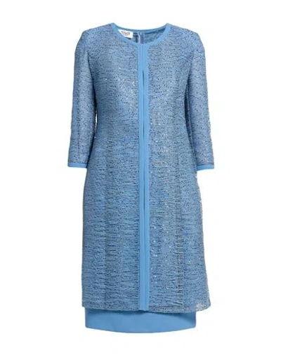 Musani Couture Woman Suit Pastel Blue Size 6 Polyester
