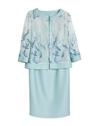 Musani Woman Suit Sky Blue Size 14 Polyester