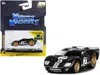 Muscle Machines 1966 Ford Gt40 Mkii #2 Black With Silver Stripes And Gold Wheels 1/64 Diecast Model Car By Muscle Ma