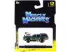 Muscle Machines 1970 Oldsmobile Vista Cruiser 442 Green Metallic With Gold Stripes 1/64 Diecast Model Car By Muscle