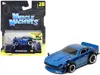 Muscle Machines 1972 Datsun 240z Blue Metallic 1/64 Diecast Model Car By