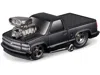 Muscle Machines 1993 Chevrolet 454 Ss Pickup Truck Matt Black "blackout Edition" 1/64 Diecast Model By Muscle Machin