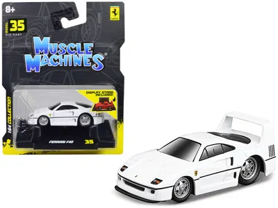 Muscle Machines Ferrari F40 White 1/64 Diecast Model Car By