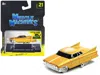 Muscle Machines Gene Winfieldâ€s 1961 Cadillac Maybelline Yellow Metallic With White Stripes 1/64 Diecast Model Car