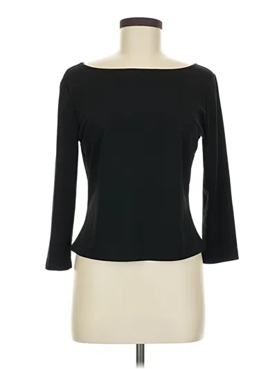 Pre-owned Muse 3/4 Sleeve Top Black Boatneck Tops
