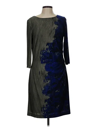 Pre-owned Muse 3/4 Sleeve Top Blue Boatneck Tops