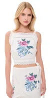 Muse Assembly Etta Top White In White