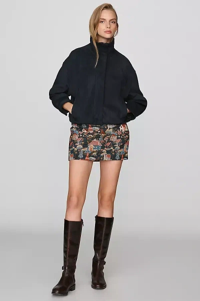 Muse Assembly Josephine Mini Skirt In Black