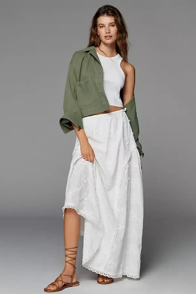 Muse Assembly Suze Maxi Skirt In White