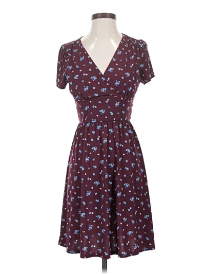 Pre-owned Muse Casual Dress In Burgundy